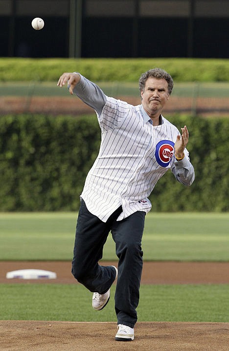 &lt;p&gt;Comedian Will Ferrell throws out the ceremonial first pitch before a baseball game between the Miami Marlins and the Chicago Cubs in Chicago, July 18, 2012.&lt;/p&gt;