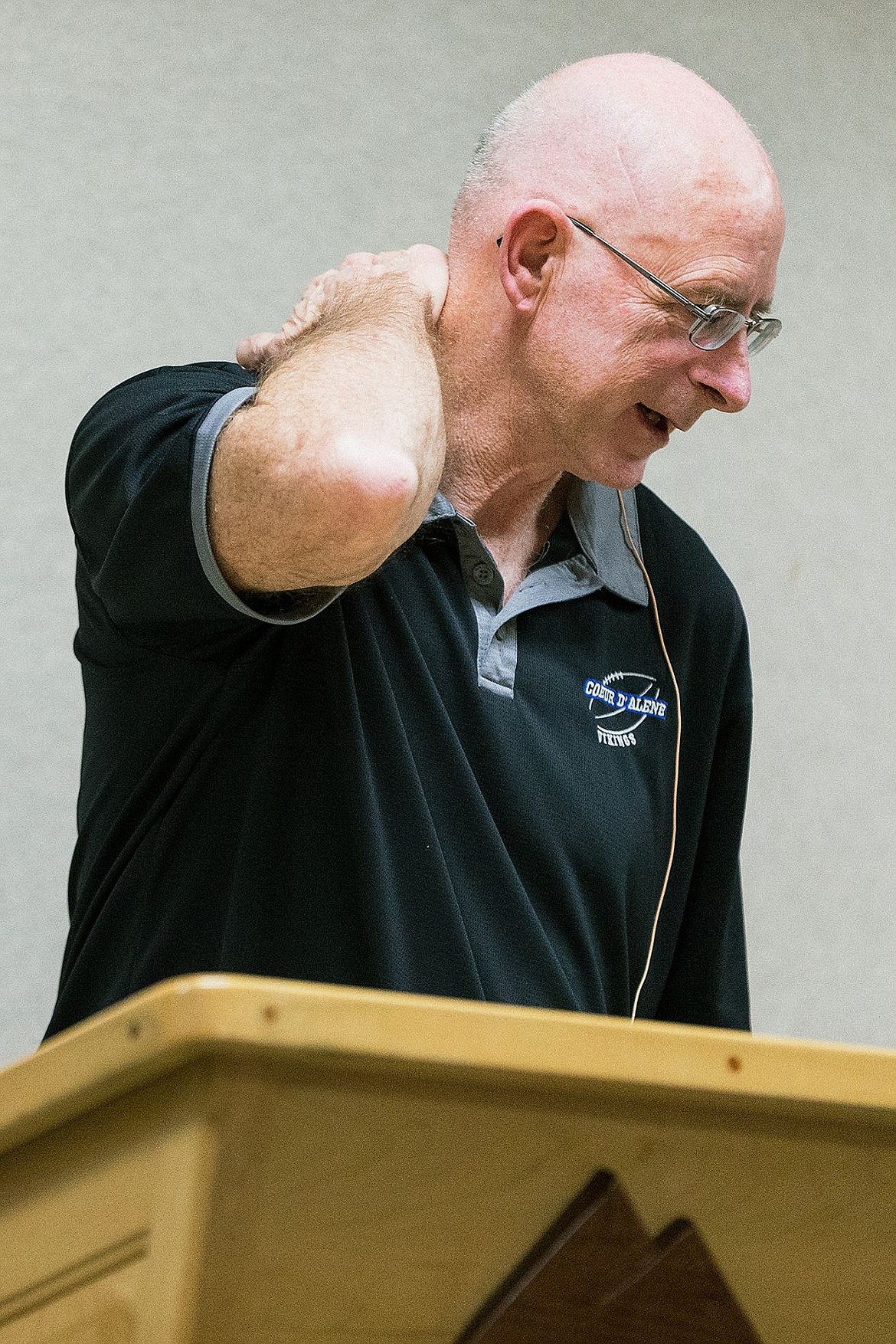 &lt;p&gt;Volunteer coach for the Coeur d&#146;Alene High football team Bruce Miller describes how doctors found tumors on his neck as he was battling cancer several years ago.&lt;/p&gt;