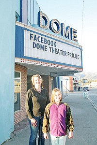 &lt;p&gt;Jamie and Taylor Arnold were working Saturday at the Dome Theater. They started a Facebook page to generate community interest in restoring the 65-year-old theater.&lt;/p&gt;