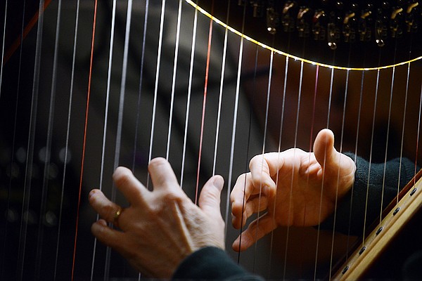 &lt;p&gt;Katy Meyers of Kalispell plays the harp with a group of musicians at Split Rock Cafe for the weekly jam session called Irish Jam March 7, in Kalispell.&#160;&lt;/p&gt;