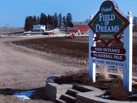 &lt;p&gt;This March 6, 2012 photo shows the entrance to the &quot;Field of Dreams&quot; movie site in Dyersville, Iowa. The town is considering a $38 million plan to turn the farmland around the famous cornfield diamond into a marquee destination for traveling youth baseball teams. While the plan could provide an economic jolt to the region, it also has unleashed an emotional battle as the town of 4,000 tries to decide if they should build it. (AP Photo/Ryan J. Foley)&lt;/p&gt;