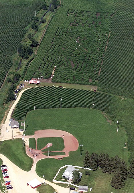 &lt;p&gt;This July 14, 2004, aerial photo shows the Field of Dreams baseball field in rural Dyersville, Iowa. The town is considering a $38 million plan to turn the farmland around the famous cornfield diamond into a marquee destination for traveling youth baseball teams. While the plan could provide an economic jolt to the region, it also has unleashed an emotional battle as the town of 4,000 tries to decide if they should build it. (AP Photo/Dubuque Telegraph Herald, Dave Kettering) MAGS OUT&lt;/p&gt;