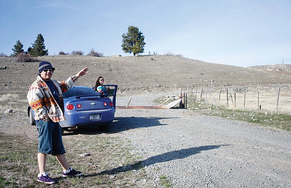 Amlu Caye and Caryn Kallay take a drive up to Chief Cliff March 15 to look at the quarry owned by Lief Jensen, but leased and operated by Western Stone LLC which is owned by Dan Fischer. The company sells Chief Cliff stones to landscapers, stone masons, architects and contractors.