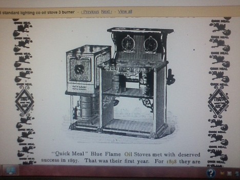 &lt;p&gt;This old 1890s newspaper ad shows a Quick Meal stove much like the one belonging to the Hansons. However, their stove lacks the wood box on the left.&lt;/p&gt;