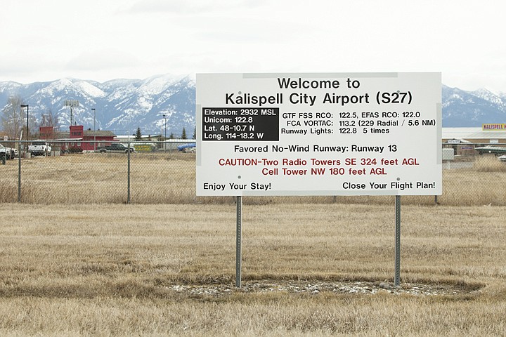&lt;p&gt;A welcome sign at Kalispell City Airport gives pilots important information specific to the airport. Wednesday, March, 14, 2012 in Kalispell, Mont.&lt;/p&gt;