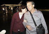 US sailors who thwarted pirates back with families