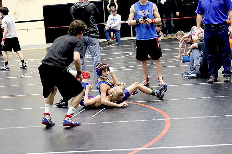 &lt;p&gt;Superior wrestler Michael Parkin tries to pin teammate Hunter Haskins during a match in the Little Guy Wrestling season.&#160;&lt;/p&gt;