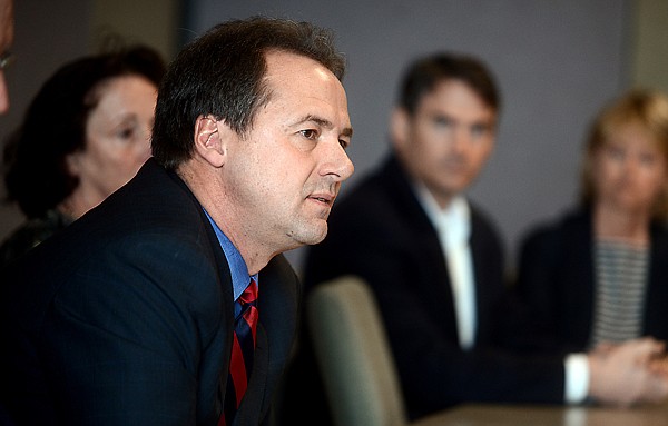 &lt;p&gt;Gov. Steve Bullock talks about the Access Health Montana bill during a roundtable discussion Thursday at Kalispell Regional Medical Center.&lt;/p&gt;