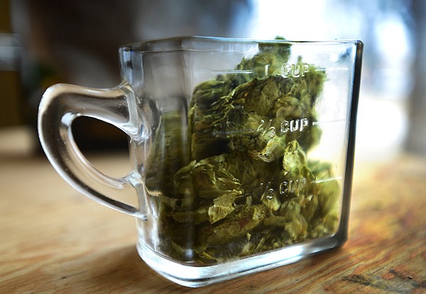 &lt;p&gt;A jar of hops at Rod Douglas' home on Thursday, March 14, in Kalispell. (Brenda Ahearn/Daily Inter Lake)&lt;/p&gt;