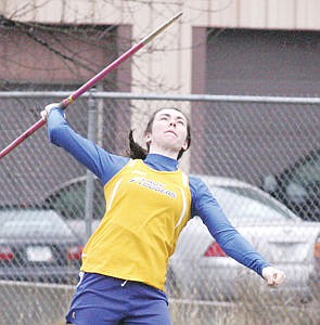 &lt;p&gt;Shyla Stevenson competes in javelin Saturday during the Libby Invite April 26, 2014.&lt;/p&gt;
