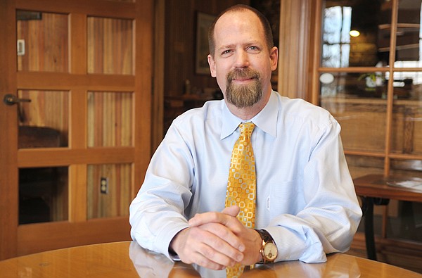 Brenda Ahearn/Daily Inter Lake
Jim Kenyon, president/CEO of the Whitefish Credit Union in his office on Thursday.