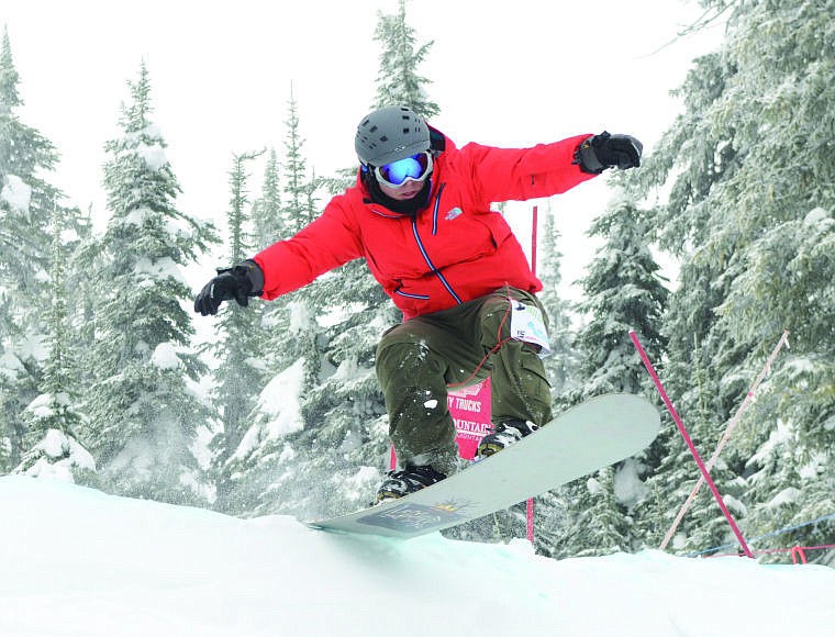 &lt;p&gt;Ben Croft catches air during the Nate Chute banked slalom races on Saturday at Whitefish Mountain Resort. Croft took third in the Old Joes division.&lt;/p&gt;