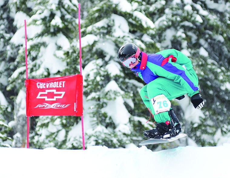 &lt;p&gt;Tim Amish clears a roller during the Nate Chute banked slalom races on Saturday at Whitefish Mountain Resort. Amish won the mens amateur 15-20 division.&lt;/p&gt;