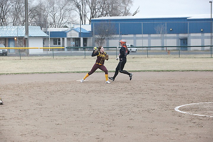 Moses Lake's defense, including second baseman X, was key to their winning of three straight games over the weekend.