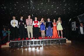 The 2010-2011 Plains Prom Royalty. From left to right: Kenneth Beech, Eddie Stugelmayor, Andrew Baker, Travis Lilja, Christian Beech, Deanna Roseberry, Christian Beech, Jessica Read and Malena Sweet