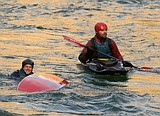 Kayakers take a trip down the North Fork recently.