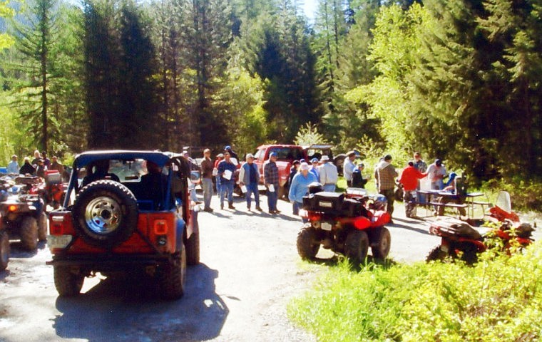 ATV poker run card station 2 at Willow Creek