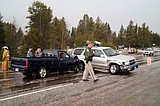 Wrecks in the Canyon occur during hailstorm