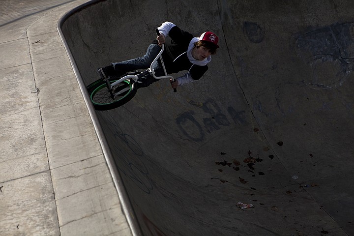 &lt;p&gt;Patrick Cote/Daily Inter Lake Picking up speed to perform a trick, Sean McComb rides through the curve of the bowl at the Woodland Park Skatepark Thursday afternoon.&lt;/p&gt;