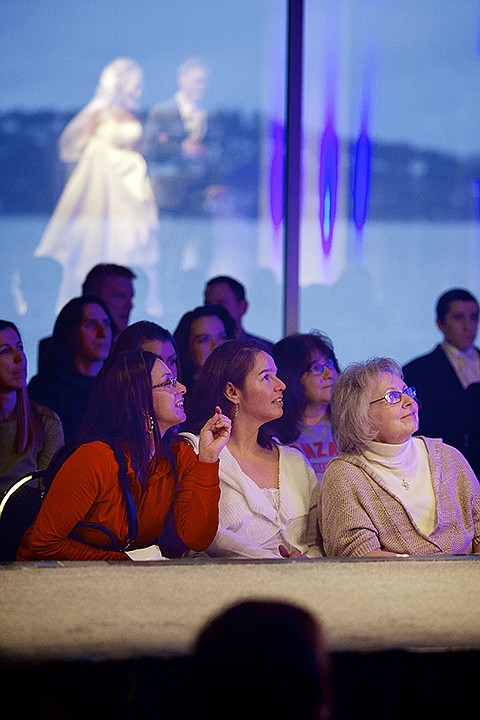 &lt;p&gt;JEROME A. POLLOS/Press Lena Meier, left, Angelita Nichols, and Pam Dockter observe the detail work on a wedding gown during the Inland Northwest Bride Expo held Thursday at The Hagadone Event Center in Coeur d'Alene.&lt;/p&gt;