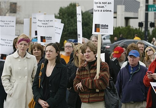 &lt;p&gt;Protesters against the Senate bill that requires an ultrasound before a woman considers an abortion rally at the Idaho Capitol, Wednesday, March 21, 2012 in Boise, Idaho. House leaders have pulled the proposed abortion ultrasound mandate from a committee hearing. What's more, legislative leaders aren't sure if the measure to require women getting an abortion to first have an ultrasound will be voted on in the 2012 Legislature. (AP Photo/The Idaho Statesman, Katherine Jones)&lt;/p&gt;