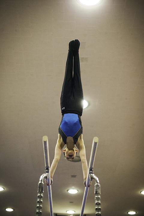 &lt;p&gt;SHAWN GUST/Press 11-year-old Jackson Sherr performs a handstand on the parallel bars in Friday's gymnastic competition.&lt;/p&gt;