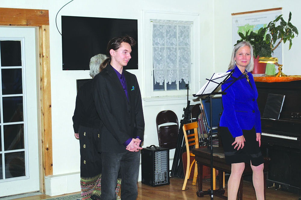 &lt;p&gt;Albert Williams and his accompanying pianist Dixie S. Hall, receive applause as they take the stage last Friday in Hot Springs.&lt;/p&gt;