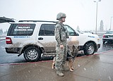 Dog team searches C-Falls school for bomb