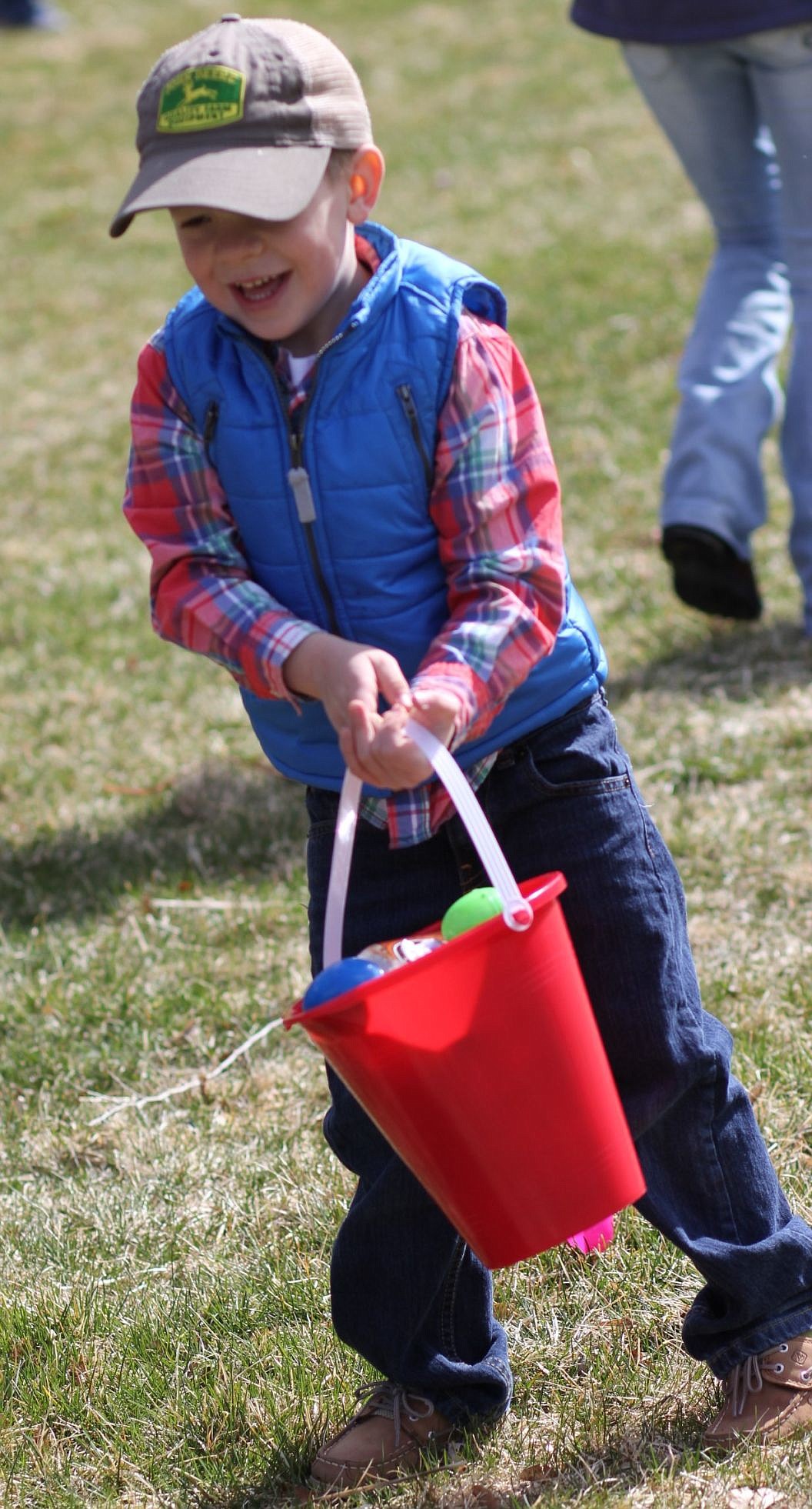 &lt;p&gt;A youngster hoists his bucket full of eggs at Alberton&#146;s egg hunt on Saturday&lt;/p&gt;