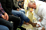 Pope washes women's feet in break with church's Holy Thursday ritual