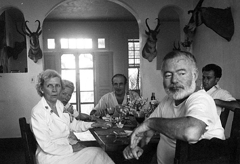 &lt;p&gt;This black and white photo from the mid-1900's, released by the John F. Kennedy Presidential Library and Museum in Boston on Wednesday, March 28, 2012, shows Ernest Hemingway, second from right, and Gianfranco Ivancich, right, dining with an unidentified woman, left, wife Mary Hemingway, second from left, and Juan &quot;Sinsky&quot; Dunabeitia, center at Hemingway's villa Finca Vigia in San Francisco de Paula, Cuba. The museum made public on Wednesday a dozen previously unpublished letters Hemingway wrote to Ivancich. Experts say the letters demonstrate tenderness in Hemingway?s character that wasn?t necessarily part of his public persona. (AP Photo/John F. Kennedy Presidential Library and Museum)&lt;/p&gt;