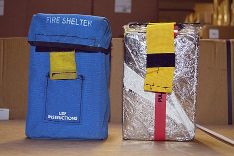 &lt;p&gt;The fire shelter currently in use, right, and its protective pouch, are shown at the NIFC in Boise on Friday. The U.S. Forest Service is working to improve equipment and strategy following the deaths of 19 firefighters in Arizona in the 2013 Yarnell Hill Fire where officials said flames and heat went beyond the current fire shelter's protective capabilities.&#160;&lt;/p&gt;