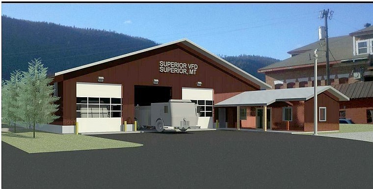 <p>The concept design for the new Superior Fire Hall that will be built behind the old schoolhouse.</p>