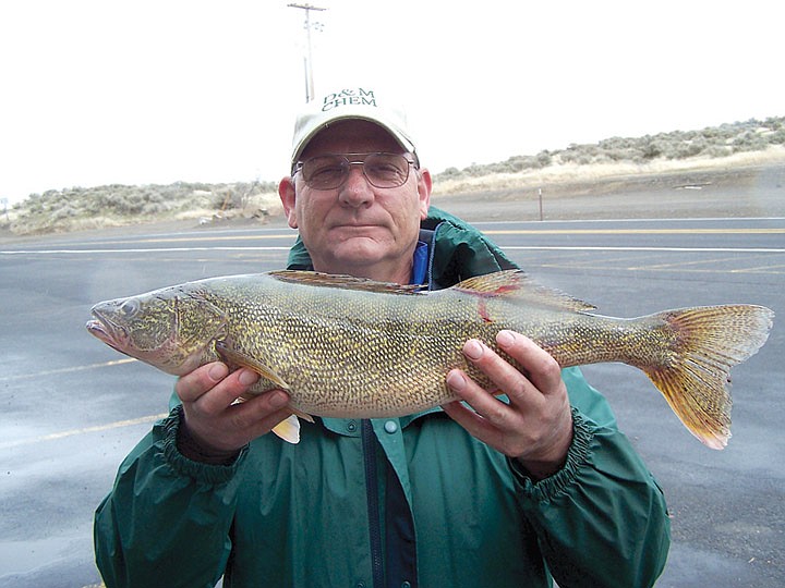 John Carlton with the 7-pound walleye.