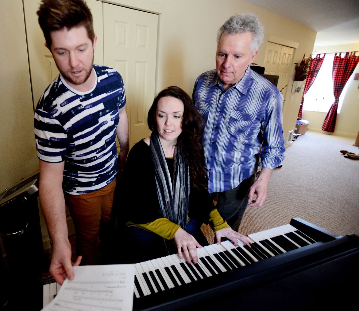 &lt;p&gt;From left, Eric Michael Krop, Erica von Kleist and Tony Hernandez rehearse on Tuesday, March 29, in Whitefish.&lt;/p&gt;