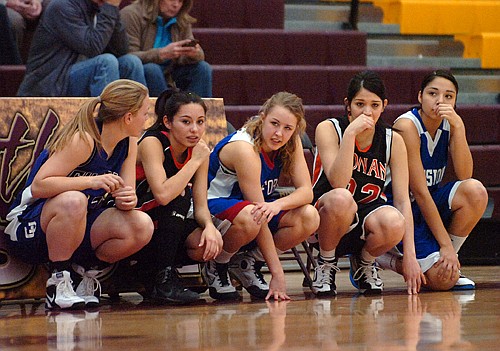 Probably the best group of girls you'll ever see coming off the bench.