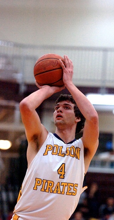 Polson's Tyler Krell attempts a free throw.