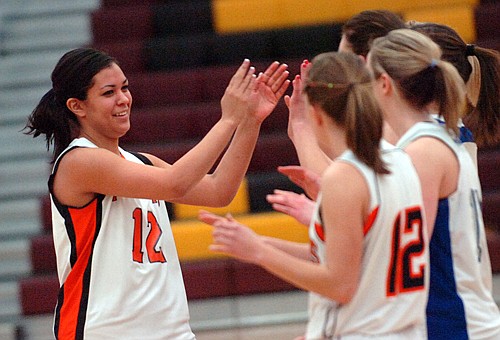 Ronan's Alice Van Gunten during pregame introductions.