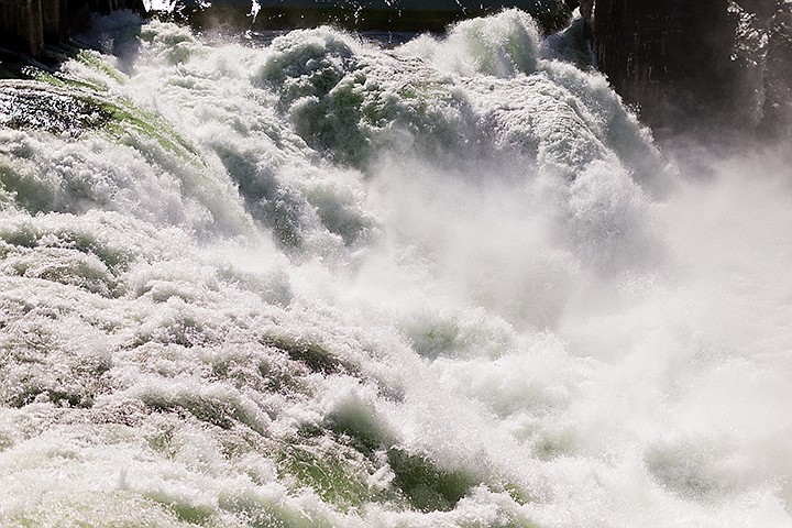&lt;p&gt;SHAWN GUST/Press&lt;/p&gt;&lt;p&gt;The spring runoff is apparent from the powerful flow of the Spokane River that is moving through the gates of the Post Falls dam Monday at Falls Park.&lt;/p&gt;