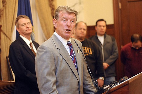 &lt;p&gt;Idaho Governor C.L. &quot;Butch&quot; Otter responds to questions from the media during a news conference regarding the conclusion of the 2012 Idaho Legislative session on Friday at the Idaho statehouse in Boise.&lt;/p&gt;