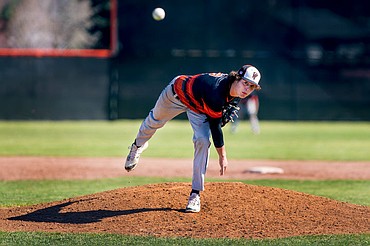 <p>The Post Falls Trojans square up against the Timberlake Timberwolves on Friday, April 1, 2016 at Post Falls High School. The Trojans emerged victorious. TO PURCHASE PHOTO: www.cdapress.com/photos</p>