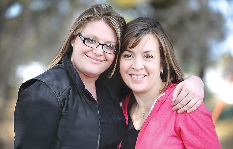 &lt;p&gt;Vivian Gelormino, left, and her best friend Sarah Lynch on Tuesday, March 25, near Helena Flats. Gelormino is trying to raise $30,000 for Lynch's cancer treatment bills by April 30th. If she succeeds she will shave her head. (Brenda Ahearn/Daily Inter Lake)&lt;/p&gt;