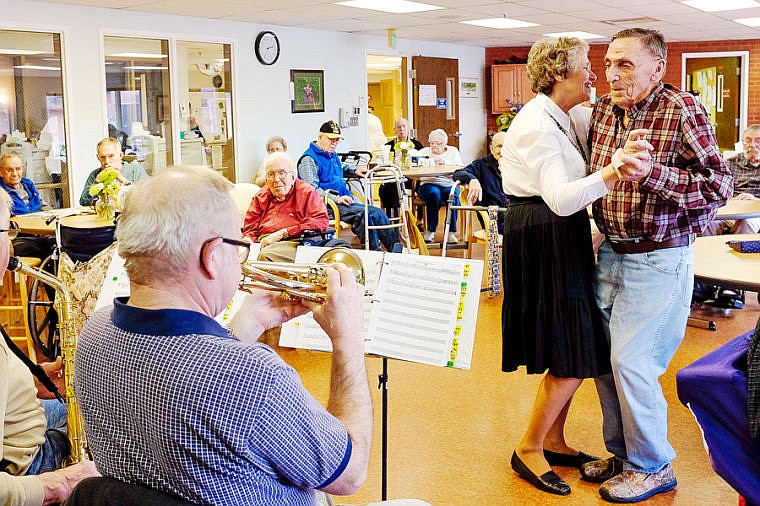 &lt;p&gt;Army veteran Richard Rales, right, dances with Razzamataz vocalist Carol Free during a performance Wednesday afternoon at the Montana Veterans' Home in Columbia Falls. March 26, 2014 in ColumbiaFalls, Montana. (Patrick Cote/Daily Inter Lake)&lt;/p&gt;