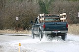Floods close area roads