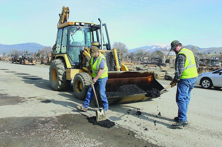 &lt;p&gt;The Public Works crew has been busy filling in potholes throughout the town of Plains. Most of the main streets have been taken care of and the crew is now working on side streets.&#160;&lt;/p&gt;