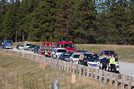 &lt;p&gt;Emergency crews from the Post Falls Police Department, Kootenai County Sheriff&#146;s Office and Kootenai County Fire and Rescue respond to the scene where a Spokane man finally pulled over his vehicle on Interstate 90 near the Huetter rest stop after going into diabetic shock. The driver was spotted swerving near the state line where his vehicle struck a barrier, and was followed by an off-duty Spokane County deputy.&lt;/p&gt;