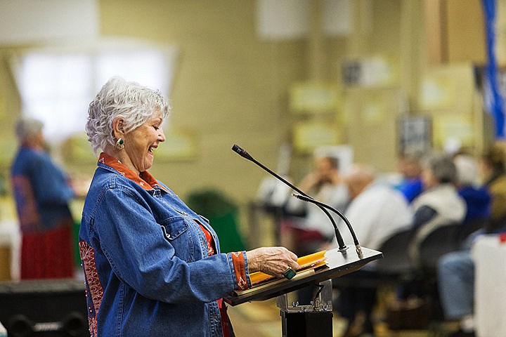 &lt;p&gt;Shirley Thagard reads quotes from &#147;Pieces of a Puzzled Mind&#148; by Jeannie Seely during an event celebrating the role of women in history Wednesday at the Human Rights Education Institute in Coeur d&#146;Alene.&lt;/p&gt;