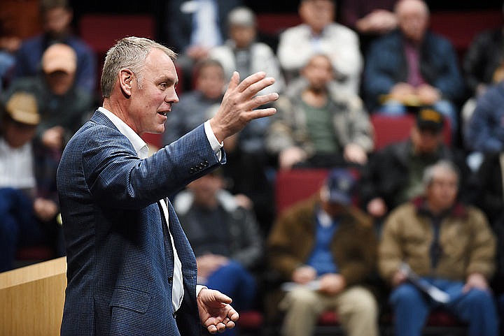 &lt;p&gt;U.S. Rep. Ryan Zinke, R-Mont., addresses constituents gathered for a town-hall meeting at Flathead Valley Community College on Thursday in Kalispell.&lt;/p&gt;