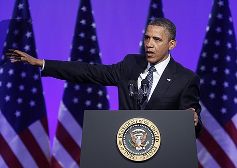 &lt;p&gt;President Barack Obama gestures as he speaks at The Associated Press luncheon during the ASNE Convention, Tuesday, April 3, 2012, in Washington. (AP Photo/Pablo Martinez Monsivais)&lt;/p&gt;