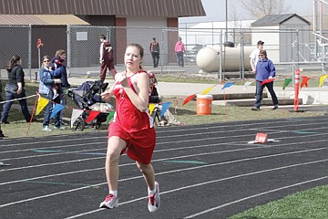 &lt;p&gt;Two Eagle River&Otilde;s Selina Gerst sprints toward the finish line Thursday in the 400-meter run. Gerst finished in 13th place for the Eagles.&lt;/p&gt;